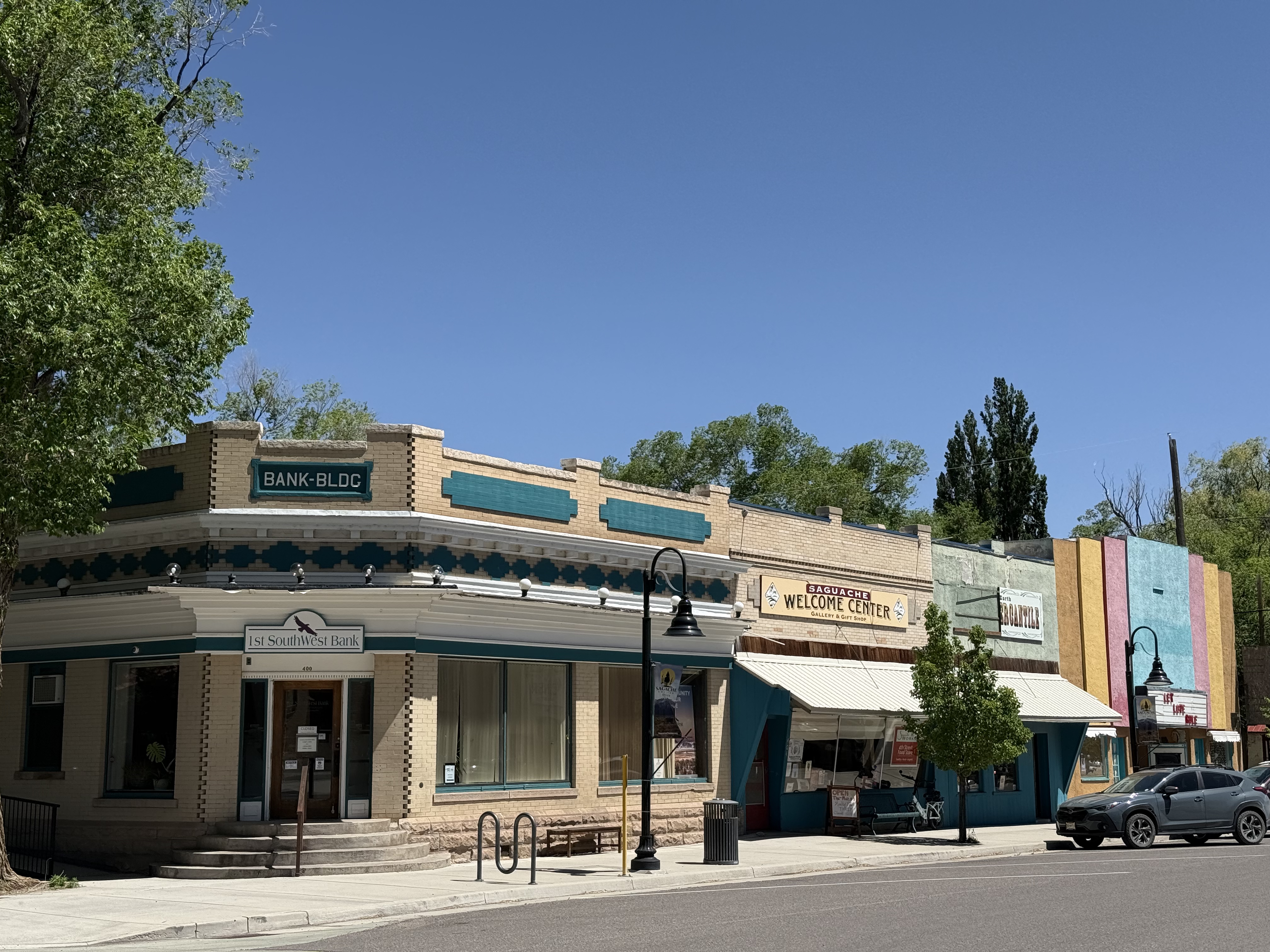 Exterior of a bank office building
